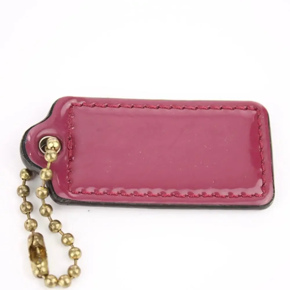 Coach Patent Leather Gold Chain Bag Charm